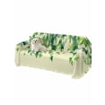 thumbnail image 2 of Country Leaves Couch Cover, Green Leaf Branches Vine Botanical Rustic Sofa Cover Blanket for 3 Cushion Couch, Sectional Sofa Slipcover Furniture Protector for Living Room Bedroom 71''x134'', 2 of 9