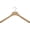 box of 12, variant on The Great American Hanger Company Deluxe Wooden Coat Hanger with Natural Finish and Chrome Swivel Hook, Contoured Hangers with 2 Inch Shoulders box of