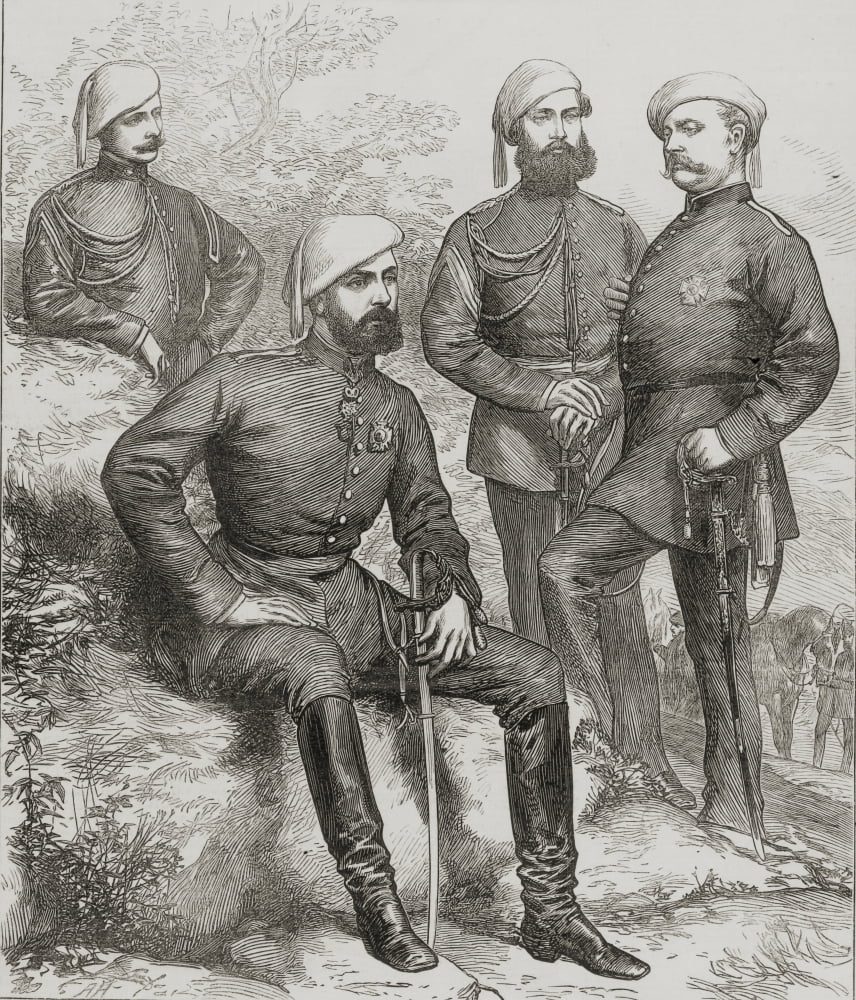 The Civil War In SpainDon Carlos And His Staff Carlos Maria Isidoro De Borbn Conde De Molina 1788-1855 Byname Don Carlos 1St Carlist Pretender To The Spanish Throne As Charles V From The Illustrated