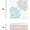 thumbnail image 3 of RYLABLUE Multicolor Dahlia Pinnata Flower Set of 4 Coaster for Drinks, Absorbent Ceramic Stone Coasters Cup Mat with Cork Base for Home Kitchen Room Coffee Table Bar Decor, 3 of 4