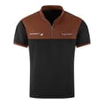 thumbnail image 4 of CAIVO Polo Shirts For Men Stylish Color Plaid Short Sleeve Shirt With Half Zip Stand Collar And Zippered Pocket Lapel Classic Fit Golf Tops Stretchy , M, 4 of 4