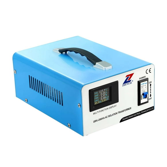 Transformador de aislamiento ZHENGXI 120V a 120V 2000W con pantalla HD