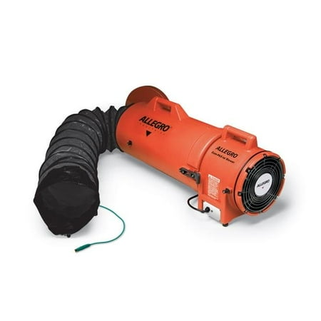 

Allegro Industries 9538-50 8 in. Axial Explosion-Proof Plastic Blower with Canister & 50 ft. Statically Conductive Ducting 46 lbs