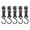 Black, variant on 5-Pack Metal Camping Gear Hooks - Outdoor Hanging Organizer for Backpack, Tent, Lantern & Cooking Tools