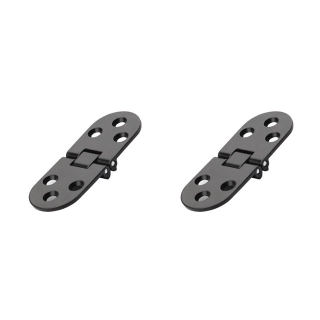 Riwesomey Bisagras de gabinete, accesorios de conexión para doméstico, puerta resistente, bisagra plegable de aleación de Zinc, accesorio de Negro 2piezas Riwesomey CBP380399