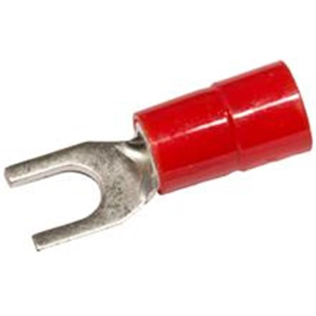 Nylon Insulated Spade Terminals 6 Awg Wire, 0.3 1 In. Stud, Pack Of