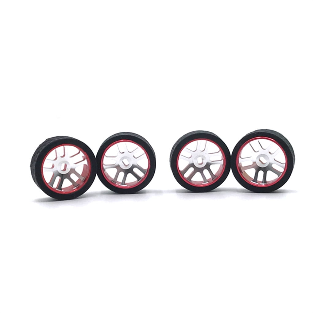 4 Pcs 44589 Remote Control Racing Tire Metal Replace Part Modified