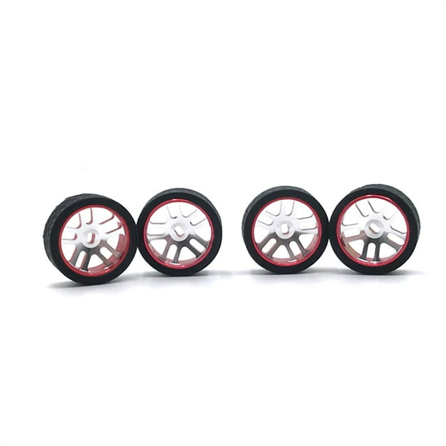 Tholdsy 4 Uds 1/28 neumático de carreras de Control remoto reemplazo de Metal pieza de neumáticos modificados suministros de repuesto para WLtoys k969 Kits de construcción modelo rojo Tholdsy FN009858-02