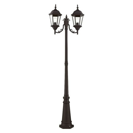 Livex Lighting Hamilton 2 Light Outdoor 2 Head Post