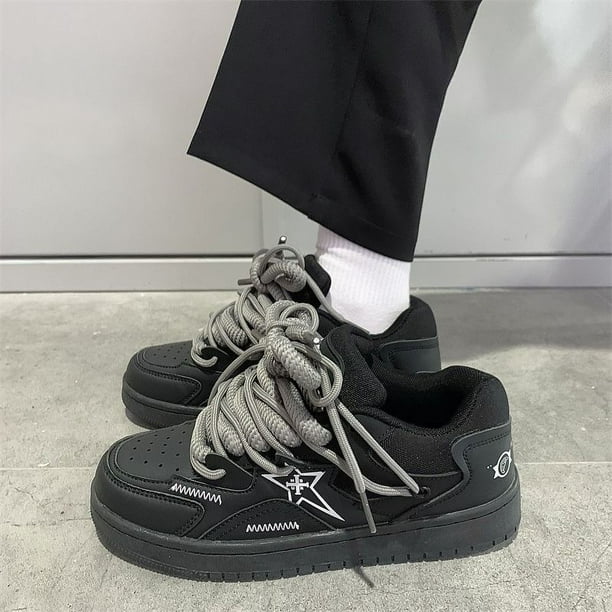 Zapatillas de deporte bajas informales para estudiantes, zapatos de mujer, zapatillas de calle retro de estilo coreano a juego completo, zapatos para hombre