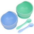 thumbnail image 1 of 2 Pack Baby Bowls - Silicone Stay-Up Food Bowl for Kids and Toddlers with Improved Super Suction Base, 1 of 4