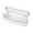 White, variant on Women PU Makeup Brush Bag Makeup Brush Holder Bag Cosmetic Organizer Bag Large Capacity Makeup Storage Bag Transparent Portable Cosmetic Pouch Dual Zipper Travel Cosmetic Bag (Black)