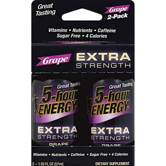 5 Hour Energy Extra Strength Grape Energy Shot, 1.93 Ounce