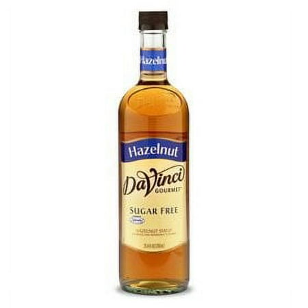 Da Vinci Sugar Free Syrup, Hazelnut (Toasted), 750 mL (Glass)