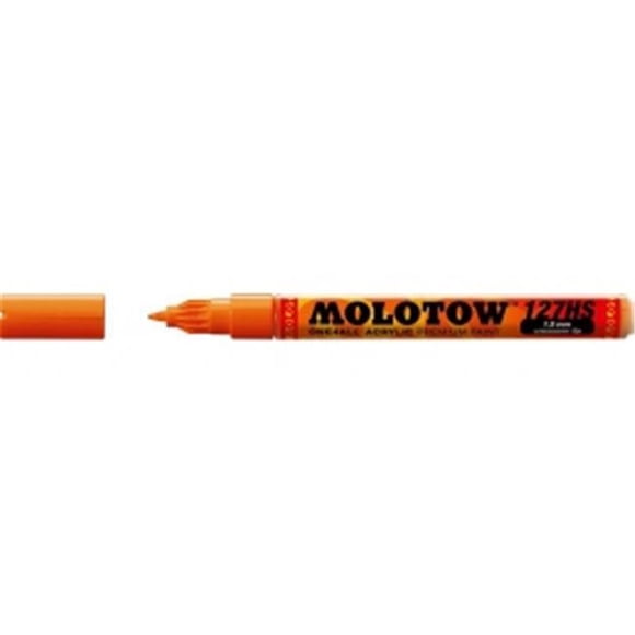Molotow M127403 1.5 mm Crossover Tip Acrylic Pump Marker, Dare Orange 085