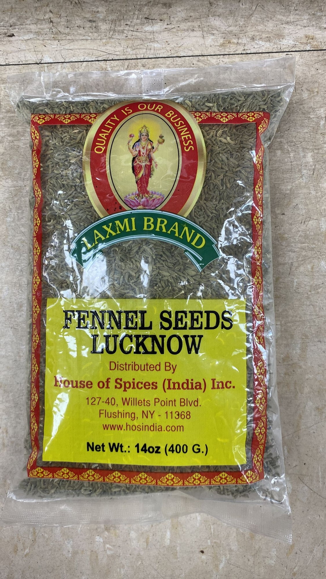LAXMI Fennel Seed Lucknow 14 Oz (400g)