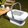 thumbnail image 3 of Foldable Camping Storage Basket, Large Capacity Outdoor Organizer Box for Picnic BBQ Car, 3 of 8