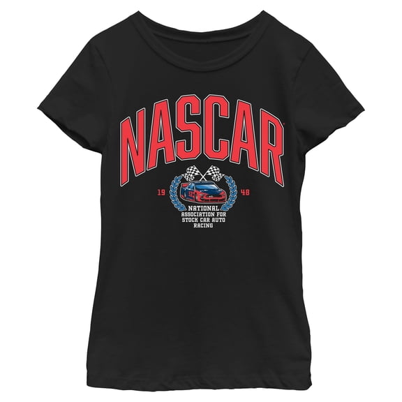 Girls NASCAR Laurel Wreath 1948 Classic Logo T Shirt