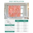 thumbnail image 6 of Orange Red Coral Coastal Tie Up Curtains for Windows 63 Inch Length Balloon Curtains Kitchen Adjustable Balloon Window Shade Ocean Nautical Seaside Beach Tie Up Valance Bathroom Curtain 52"x63", 6 of 6