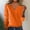 Orange, variant on Sweaters for Women Trendy Wool V Neck Sweater Long Sleeve Pullover Tops Wool Knitted Sweaters