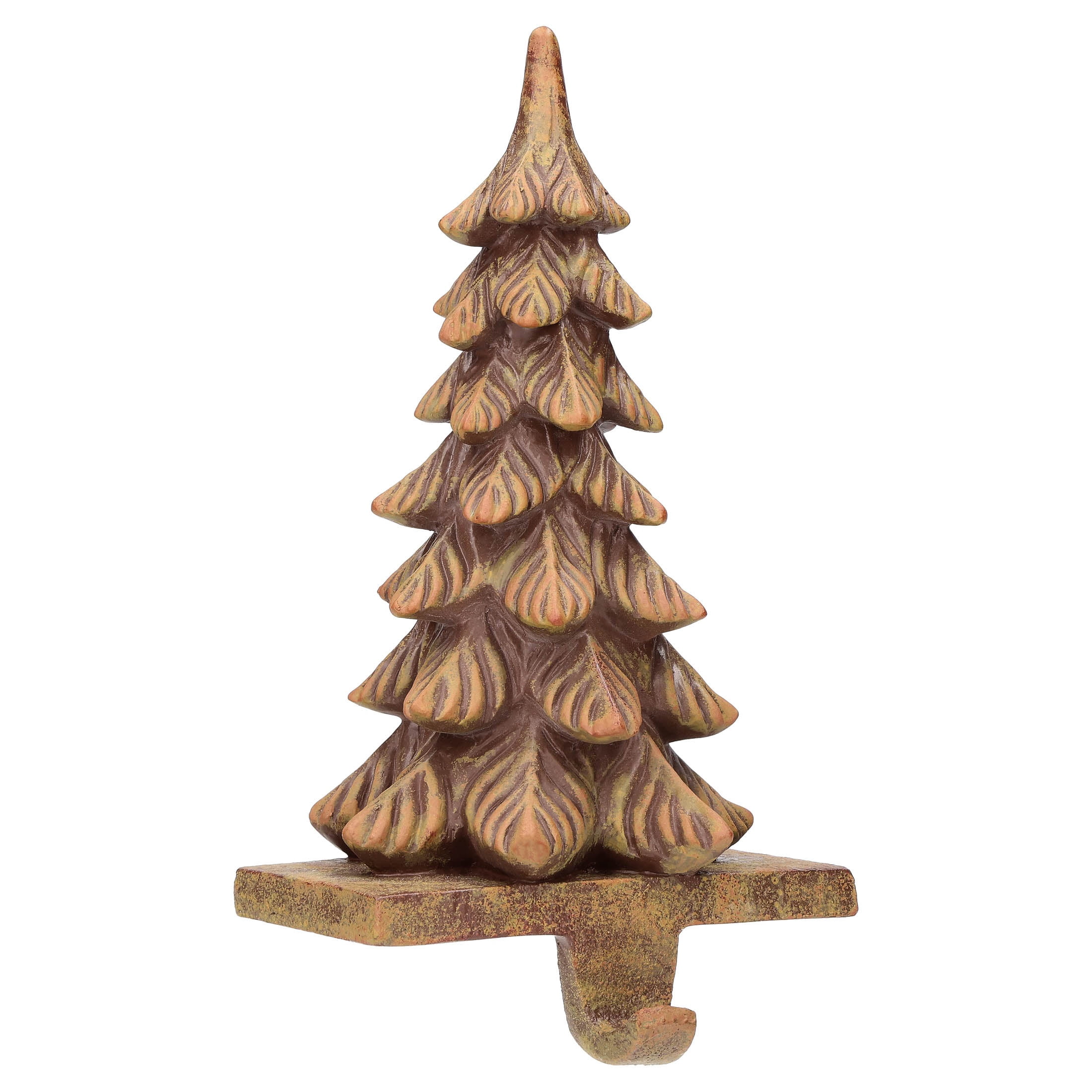 Brown Tree Christmas Stocking Holder, 8.5", by Holiday Time