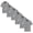 Gray, variant on DOZINSIX 6 Pack Boys Girls Polo Shirts 3-17Y Solid Color Short Sleeve School Uniform Shirts
