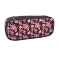 thumbnail image 2 of Lsque Rose Flowers Printed Big Capacity PU Leather Pencil Case Large Pencil Pouch Stationery Pen Bag Pencil Holder for Teen, 2 of 6