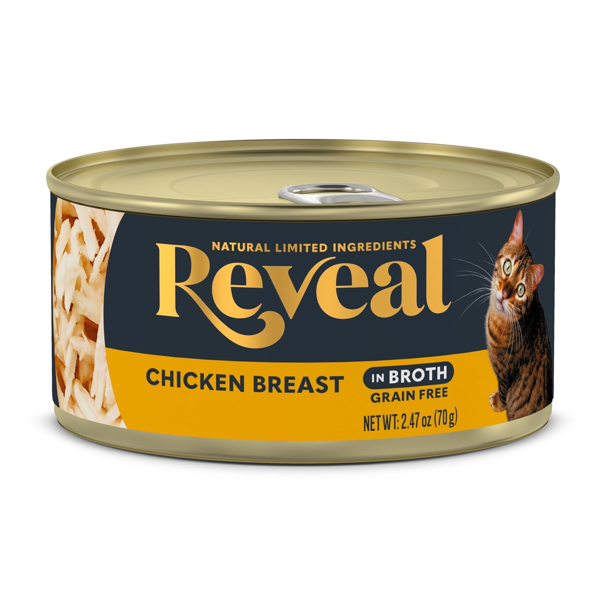 Reveal Natural Wet Cat Food, Chicken Breast with Tuna in Broth, 24 x  Cans