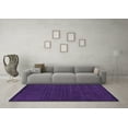 thumbnail image 3 of Ahgly Company Indoor Rectangle Solid Purple Modern Area Rugs, 4' x 6', 3 of 4
