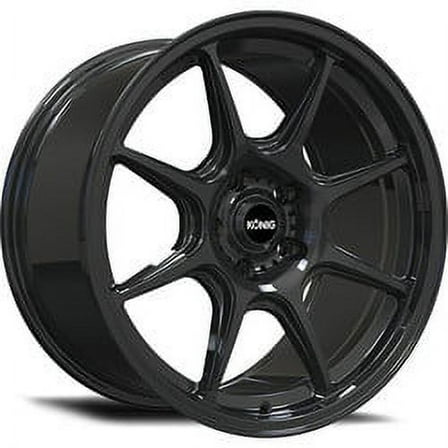 1 Konig 18x8.5 5X108  43 102B Lockout Gloss Black Wheel Rim
