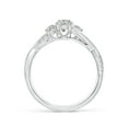 thumbnail image 2 of ANGARA Natural 0.47 Ct. Diamond Classic Ring in Sterling Silver for Women (Ring Size: 4), 2 of 10