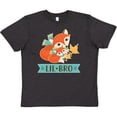 thumbnail image 3 of Inktastic Little Brother Woodland Fox Lil Bro Youth T-Shirt, 3 of 5