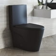 thumbnail image 2 of St. Tropez One-Piece Elongated Toilet Vortex Dual-Flush in Matte Black 1.1/1.6 gpf, 2 of 14
