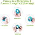 thumbnail image 4 of Kit de bandas de goma para ejercitar los dedos con anular de silicona y agarre manual para ejercicios y entrenamiento de manos, alivia el dolor de muñeca y pulgar, 6 piezas | JUNJUN, 4 of 5