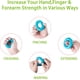 thumbnail image 4 of Kit de bandas de goma para ejercitar los dedos con anular de silicona y agarre manual para ejercicios y entrenamiento de manos, alivia el dolor de muñeca y pulgar, 6 piezas | JUNJUN, 4 of 5