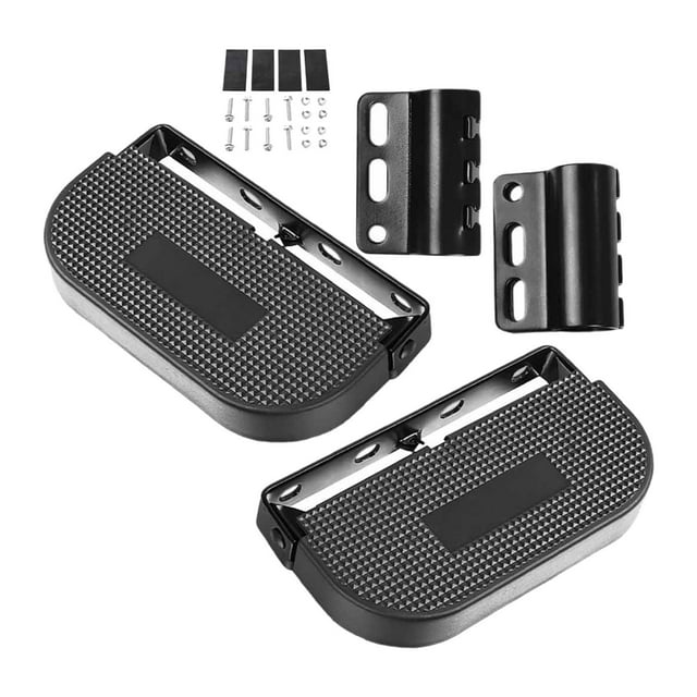 2 pedales para bicicleta eléctrica, universales, estables y portátiles, con abrazadera de , reposapiés delantero eléctrico.