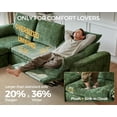 thumbnail image 2 of BEDEEP Canapé Inclinable Électrique 125 Pieds' avec Appui-Tête, Canapé Sectionnel en Chenille avec Rangement Ottoman Chaise Longue, Canapé Convertible 4 Places pour Salon RV, Vert, 2 of 9