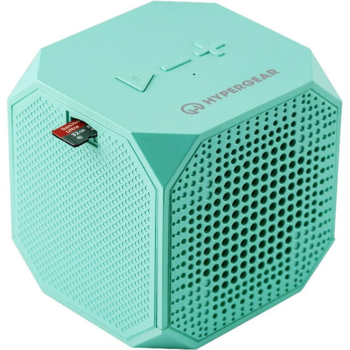 Teal HyperGear Sound Cube Compact Wireless Bluetooth Speaker 