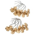 thumbnail image 3 of WEUVEB 10Pcs Golden Resin Bow Knot Shower Curtain Hooks Decorative Elegant Bathroom Accessories, 3 of 8