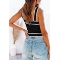 thumbnail image 6 of FreshPretty Women's Trendy Summer Square Neck Crop Tank Tops Casual Color Block Knit Sleeveless Slim Fit Y2k Cami Shirts, 6 of 7
