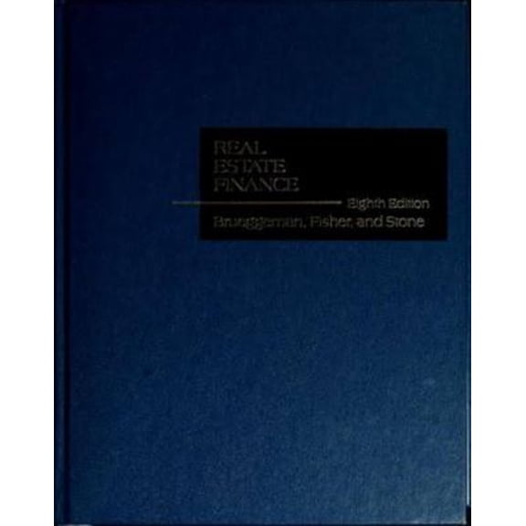 Pre-Owned Real Estate Finance, Eighth Edition (Paperback) 0256030332 9780256030334