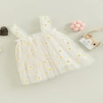 thumbnail image 3 of Robe Bébé Fille Daisy Robe Enfant en Bas Âge Sans Manches Floral Tutu Robes en Tulle en Couches, 3 of 6