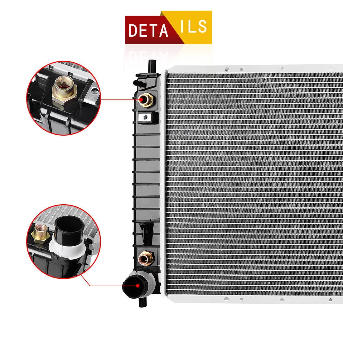 Ledkingdomus Radiator For Ford 1999-2009 F-250 F-350 & 1999-2005 F-150 Expedition 4.2L 4.6L 5.4L