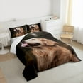 thumbnail image 5 of jejeloiu Kawaii Pet Dog Full Size Comforter Sets,Cute Golden Retriever Bedding Sets For Pet Lovers 3pcs, 5 of 8