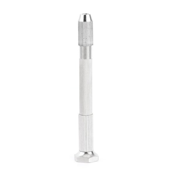 LHCER Hand Drill Bits, Hand Twist Drill,Silver Color Hand Twist Drill With 10 HHS Drill Bits Drilling Tool for PCB Watch Repair