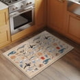 thumbnail image 3 of Nautical Coastal Animals 2'x3' Washable Rug, Vintage Ocean Marine Life Brown Non-Slip Doormat Area Rugs for Entrance Bathroom Bedsides, StainResistant Carpet for Kitchen Bedroom, Entryway Floor Mat, 3 of 9