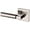 Lifetime Polished Nickel, variant on Baldwin L029.Ldm L029 Gramercy Left Handed Non-Turning One-Sided Dummy Door Lever - Nickel