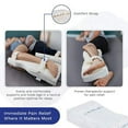 thumbnail image 3 of Back Support Systems Knee-T Leg Pillow - High Resiliency Medical Quality Polyurethane Foam Knee Pillow for Sleeping, Back Pain Relief, Hip & Sciatica Pain, Side Sleepers (Be Cool +, 3 of 6