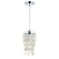 thumbnail image 5 of JONATHAN Y Cayla 7" Seashell LED Pendant Pendant, White/Chrome, 5 of 7