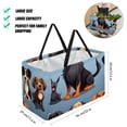 thumbnail image 2 of Dachshund Large Capacity Foldable Laundry Organizer Storage Bins Beach Bag Storage Bag Reusable Oxford Cloth, 2 of 7